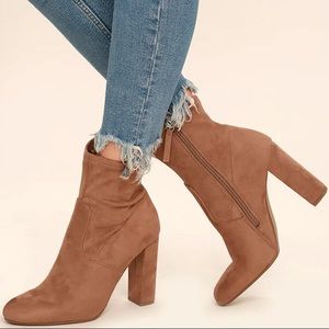Steve Madden Edit Vegan Suede Booties